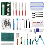 Sovol 3D Printer Tools Kit, 78 PCS 3D Printer Accessories with Nozzle Cleaning Kit, Removable Multi-Function Screwdriver Kit, Deburring, Removal Tools, Cutters, Hobby Knife Set, Wrench Set Sovol