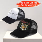 Ultrafun 12 Pack Trucker Hat Summer Mesh Sublimation Blank Hats Adjustable Snapback Baseball Hats for Men Women (12Pack-Black White) Ultrafun