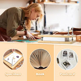 35 PCS Book Press Bookbinding Kit, 15.5" X 11.6" Large Wooden Bamboo Book Binding Tool, Portable Press Materials for Handmade DIY Flower Dezhier