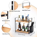 LEMIKKLE Bathroom Counter Organizer with Basket, Bathroom Organizers and Storage,Skincare Organizers for Vanity,Storage Organizers for Bathroom, Kitchen, Dresser LEMIKKLE