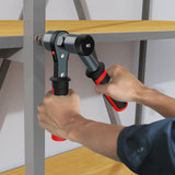 TOLRET Rivet Nut Tool Rivet Nut Kit, Rivnut Tool Kit with 10 Metric and SAE Mandrels, 100 Pcs Rivet Nuts Assortment Kit, Professional Ratchet Nutsert Tool Kit with Rugged Carrying Case, TR21 TOLRET