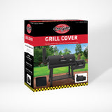 Char-Griller® Grand Champ™ Grill Cover, Shields and Protects from Moisture, Wind, Sand, Birds and Dirt, PVC and Polyester Blend, Black, Designed to Fit Model # 8250. Char-Griller