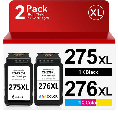 PG-275XL/CL-276XL Compatible for Canon Ink 275 and 276 PG-275XL CL-276XL for Canon 275 and 276 Ink Cartridges for Canon PIXMA TS3500 TS3522 TR4720 TR4700 TR4722 TS3720 Printer