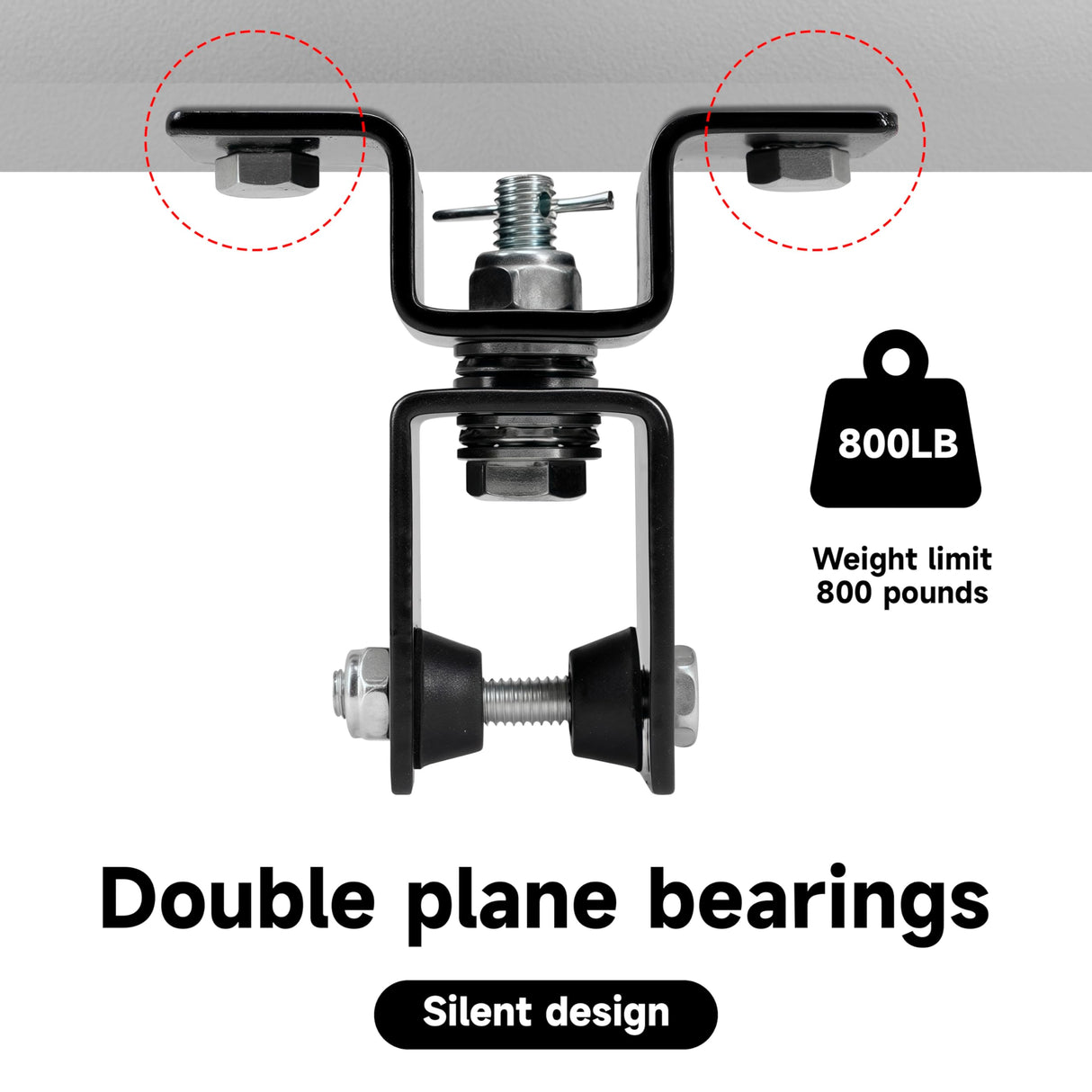 Rotating Punching Bag Hanger with 360degree Swivel Hook Heavy Duty Ceiling Wall Mount for Boxing MMA, Fitness Training Secure Adjustable Steel Bracket Speed Bag Aerial Yoga Swing Gymnastic Rings JARGUUO