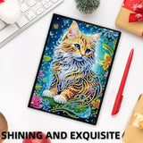 50-Page A5 Cat Diamond Art Painting Notebook for Adults - Holiday & Birthday Gift Journal FRANDEK