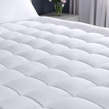 Utopia Bedding Full Mattress Pad, Quilted Fitted Premium Mattress Protector, Deep Pocket Cover Stretches up to 16 Inches, Fluffy Pillow Topper (54x75 Inches, White) Utopia Bedding