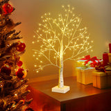 Hbaushun 144 LED Birch Tree Light,Tabletop Bonsai Fairy Light Spirit Tree,DIY Artificial Tree Lamp with Timer USB/Battery Powered for Bedroom Christmas Home, Wedding, Holiday Decor (Warm White) Hbaushun