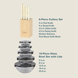 Gibson Home 74 Piece Kitchen in a Box Pots and Pans Cookware, Plates and Bowls Dinnerware, Cutlery Knife Block, Flatware Utensils, Kitchen Tools & Gadgets, Kitchen Storage, Glasses Set Gibson Home