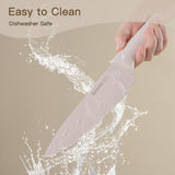 Astercook Knife Set, 13 Pieces Kitchen Knives Set with Healthy Anti-Rust Coating, Dishwasher Safe, Stainless Steel Chef Knife Sets with 6 Blade Guards, Perfect Holiday Gifts for Kitchen Astercook