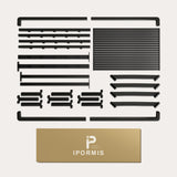 iPormis Modern King Size Floating Bed Frame with LED Lighting & Charging Station, Durable Metal Platform Design iPormis