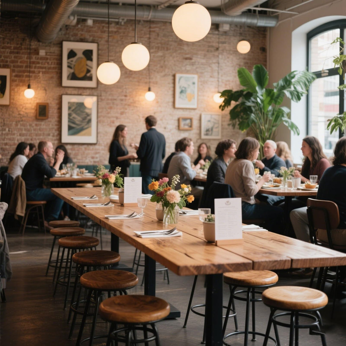 Counter Height Table Long Narrow Bar Table for Small Spaces Pub with Sturdy Metal Frame Entryway Rectangular High TopTable Kitchen Farmhouse Coffee Shops Bars -Table Only(47.2'') WoodArtSupply