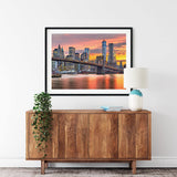 Diamond Painting Adult Painting Kits New York New York USA Lower Skyline The East River at Dusk Home Bedroom Living Room Art Wall Decoration 12"x16" Puzzle art