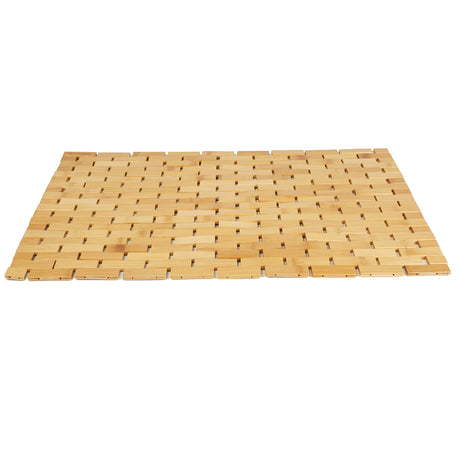 Mind Reader Bath Mat, Shower Mat, Bathtub Mat, Bathroom Accessory, Wood, Rayon from Bamboo, 23.5"L x 16.5"W x 0.4"H, Brown Mind Reader