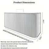Beauty Salon Reception Desk, Striped Decorative Reception Desk Retail Counter Reception Counter Commercial Retail Counter for Office Reception Salon, Ships in One Piece, Customized Logo odrma