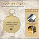 Compass Personalized Portable Compass Custom Text Mini Compass with Waterproof Luminous Function Survival Gifts for Men Women Hiking Camping Hunting Map Navigation Tool (Compass) RSQGT