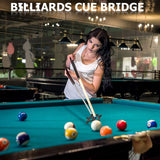 Sumind Retractable Pool Bridge Stick - Billiards Cue Bridge with Removable Head and Wooden Handle, Ideal for Pool Table Play(Brown) Sumind