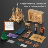 LONGER RAY5 20W Higher Accuracy Laser Engraver and Cutter, 130W Laser Engraving Cutting Machine can Cut 0.05mm Metal and Engrave Hundreds of Colors On Metal Steel 3.5"Touch Screen for DIY Longer