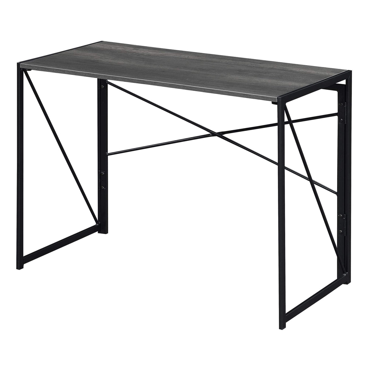 Convenience Concepts Xtra Folding Desk, Charcoal Gray/Black Convenience Concepts