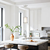 Osimir Brushed Nickel Pendant Lights Kitchen Island 3 Pack, Modern Kitchen Pendant Lighting Over Island with Milk Glass, Farmhouse Mini Hanging Light for Sink Dining Room, OS-3014-3PBN Osimir