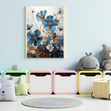 EIBEILI Diamond Painting Kits for Adults DIY 5D Diamond Art Paint with Round Diamonds Full Dril Gem Art Blue Flowers Painting Kit for Home Wall Decor Gifts 12x16inch EIBEILI