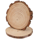 SEHOI 30 PCS 5-5.5 Inch Unfinished Wood Slices, Wooden Discs with Bark, Rustic Wood Slices, Natural Wood Circles for Craft, Holiday Decorations, Wedding Centerpiece SEHOI