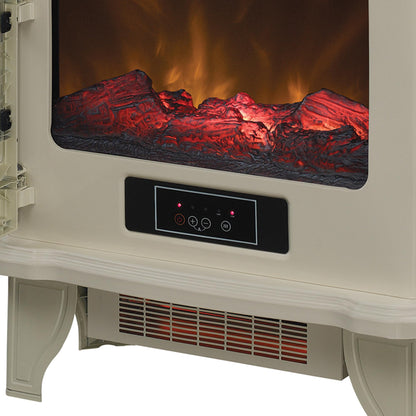 duraflame® Infrared Quartz Electric Fireplace Stove Heater, Cream