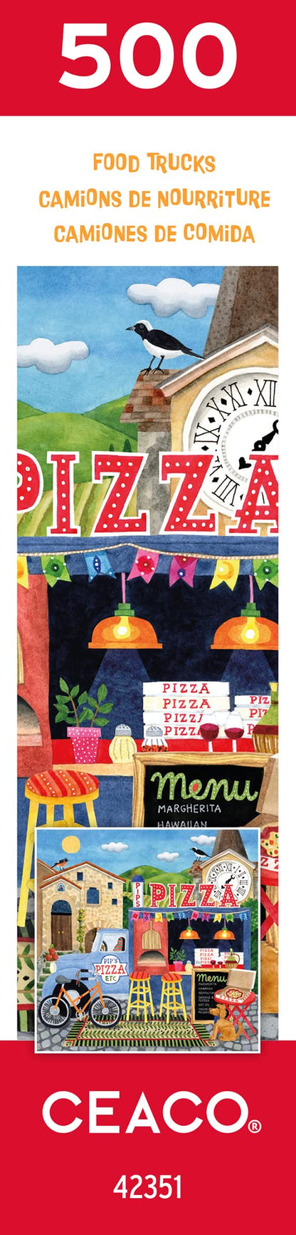 Ceaco - Food Trucks - Pip's Pizza Truck - 500 Piece Jigsaw Puzzle