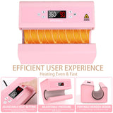 Whubefy Auto Tumbler Heat Press Machine, Pink Mug Heat Press for 10-30oz 2.9-3.34 Inch Heating Even & Fast, PRO Tumbler Press Machine with Starter Kit, Sublimation for Tumbler, Glass Jar, Can & Mugs Whubefy