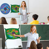 VercanMonth 2 Set Magnetic Animal and Plant Cell Anatomy Model Clearly Labeled Animal Cell Model Educational Science Kits for Biology Anatomy and Science Projects Classroom Learning Teaching Aid VercanMonth