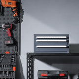 VEVOR End Mill Dispenser Cabinet, Three-Drawer End Mill Dispenser, End Mill Organizer Cabinet Cold Rolled Steel, End Mill Dispenser Organizer Cabinet Holder for Fractional Size from 1/8" to 1" VEVOR