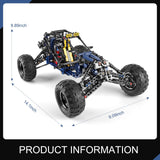 Mould King RC Off-Road Building Car Toys, 515 Pieces Building Blocks Lightning Climbing Car Model with Motors (Remote Control and APP Control), Intelligent Building Kits for Boys Mould King
