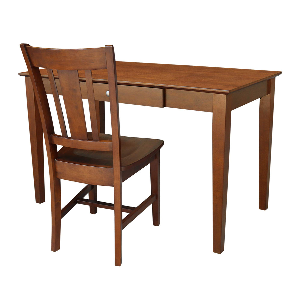 IC International Concepts Drawer-Basic Size Desk and Chair, Espresso IC International Concepts