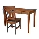 IC International Concepts Drawer-Basic Size Desk and Chair, Espresso IC International Concepts
