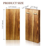 YYDBIAP Wood Wall Planter 2 Pack Indoor Plants Holder for Artificial Dried Flowers and Decorative Greenery, Modern Wooden Pocket Vase for Bedroom, Living Room, Bathroom,Wood Wall Decor (Brown)… YYDBIAP