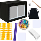 Waltool Pet Memorial Shadow Box with Clay Paw Print Impression Kit, Paw Ornament Loss of Pet Sympathy Gift, Picture Frame Pet Urns for Dogs Cats Ashes Keepsake Waltool