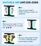 Meticuloso Levitating Shoe Display Stand, Hanging Shoe Rack LED Floating Shoe Display, for Shoe Weight <550g Magnetic Levitating Sneaker Stand for Shoes Collectors Advertising Exhibition Shoe Meticuloso