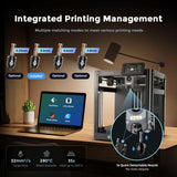 FLASHFORGE Adventurer 5M 3D Printer,600mm/s Max Speed Core XY 3D Printers with Auto Leveling,280°C Direct Extruder, 3s Detachable Nozzle, Dual-Sided PEI Platform,Dual Cooling, for Home,Kids,Beginners Voxelab