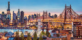 CASTORLAND 4000 Piece Jigsaw Puzzles, Good Evening New York, Puzzle of NYC, Puzzles of The USA, City Skyline Puzzle, New York Harbor and Bridge Puzzle, Castorland C-400256-2 Castorland