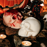 3D Skull Resin Molds, 2 Pack Skull Candle Molds, Silicone Skull Shape Handmade Candle Making Mould, DIY Craft Resin Mold for Fondant Cake, Aromatherapy Candle, Chocolate, Soap, Candy KVCSYAW