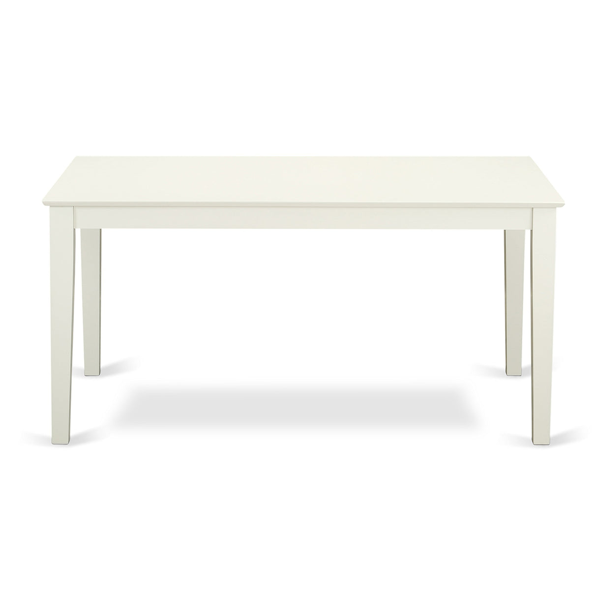 East West Furniture CACL7-LWH-W Capri 7 Piece Set Consist of a Rectangle Wooden Table and 6 Dining Room Chairs, 36x60 Inch East West Furniture