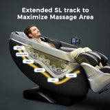 iBooMas 4D Massage Chair, Zero Gravity Massage Chair Full Body with 24 Modes,Automatic Footrest Extension,Sleep Mode,Shoulder Waist and Instep Heat,APP Control,Foot Roller,IBM-P03(Black) iBooMas