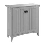 Bush Furniture Salinas Small Storage Cabinet with Doors and Shelves in Cape Cod Gray, 2 Door Accent Chest for Home Office, Living Room, Entryway Bush Business Furniture