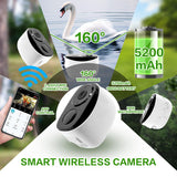 FlyGift Bird House with Camera - Smart Bird Nest with 1080P HD Full Color Night Vision Bird Cam, 2.4G WiFi & App Notify Solar Powered with Nest Auto Capture Photo & Video, Ideal Gift for Family FlyGift