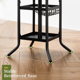 Yoobure Coat Rack Freestanding, Coat Tree with Umbrella Holder, Metal Coat Rack Stand with 12 Hooks, Modern Coat Hanger Stand for Entryway, Purse Rack Hat Rack Stand for Living Room Bedroom Office Yoobure