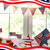 Chunful 3 Pcs Memorial Day Wooden Table Signs Independence Day Table Decor Patriotic Freestanding Double Side Sign Farmhouse Wood Block for 4th of July Home Party Supplies Chunful