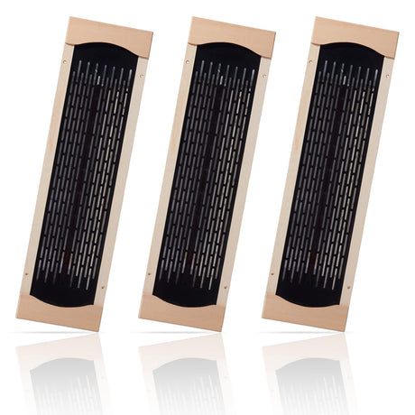 iDOTODO 3Pcs Full Far Infrared Carbon Fiber Glass Red Light Heater Tube, Infrared Sauna Heater Tube Sauna Accessories, 110V Heater, Infrared Suana Heating Tube for Wooden Indoor/Outdoor Sauna (110V) iDOTODO