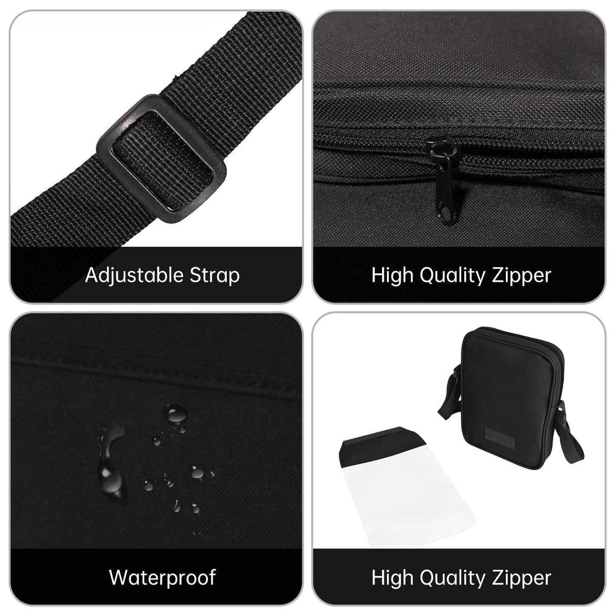 5 Pcs Sublimation Bags Blanks,Sublimation Shoulder Bag Sport Bag Crossbody Bag Blanks to Decorate Painting Crafting Sublimation DIY for Gift JACYUIG