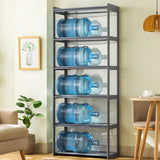 Display Cabinet, 5-Tier Curio Cabinet with Acrylic Doors, Bamboo Display Case for Figures, Display Case for Collectibles & Kids Bookcase for Home, Office, Playroom, Living Room Orixal