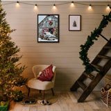 5D DIY Winter Diamond Art Kits For Adults,Christmas Wooden House Truck Diamond Paintings Kits For Beginners,Paint By Diamonds Dot Full Drill Gem Art Crafts,Home Wall Decoration 11.8x15.8 Inches. JYXSJYYD