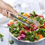 Serving Tongs Kitchen Tongs,Buffet Tongs, Stainless Steel Food Tong Serving Tong,small tongs 6 Pack (7 Inch) JXHAPY